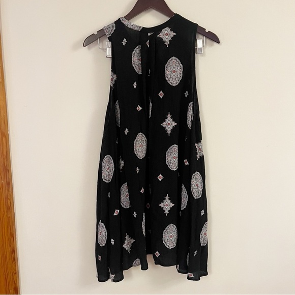 Free People Black medallion Snap Out Of It Tunic Dress Size Small - Picture 9 of 12